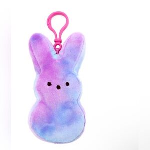 Peeps Pastel Plush Bunny Backpack Clip
